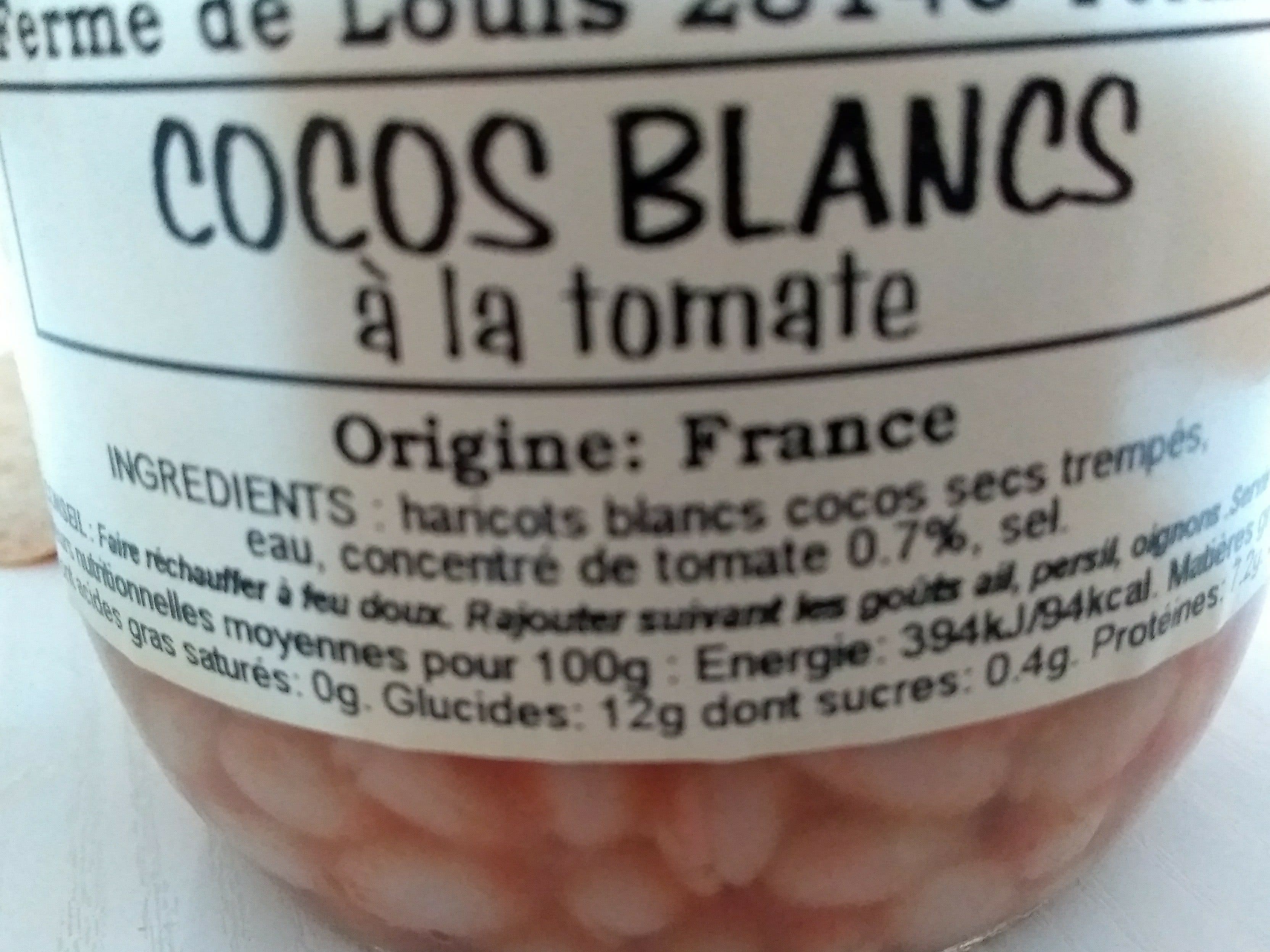 La Ferme de Louis Cocos blancs packshot