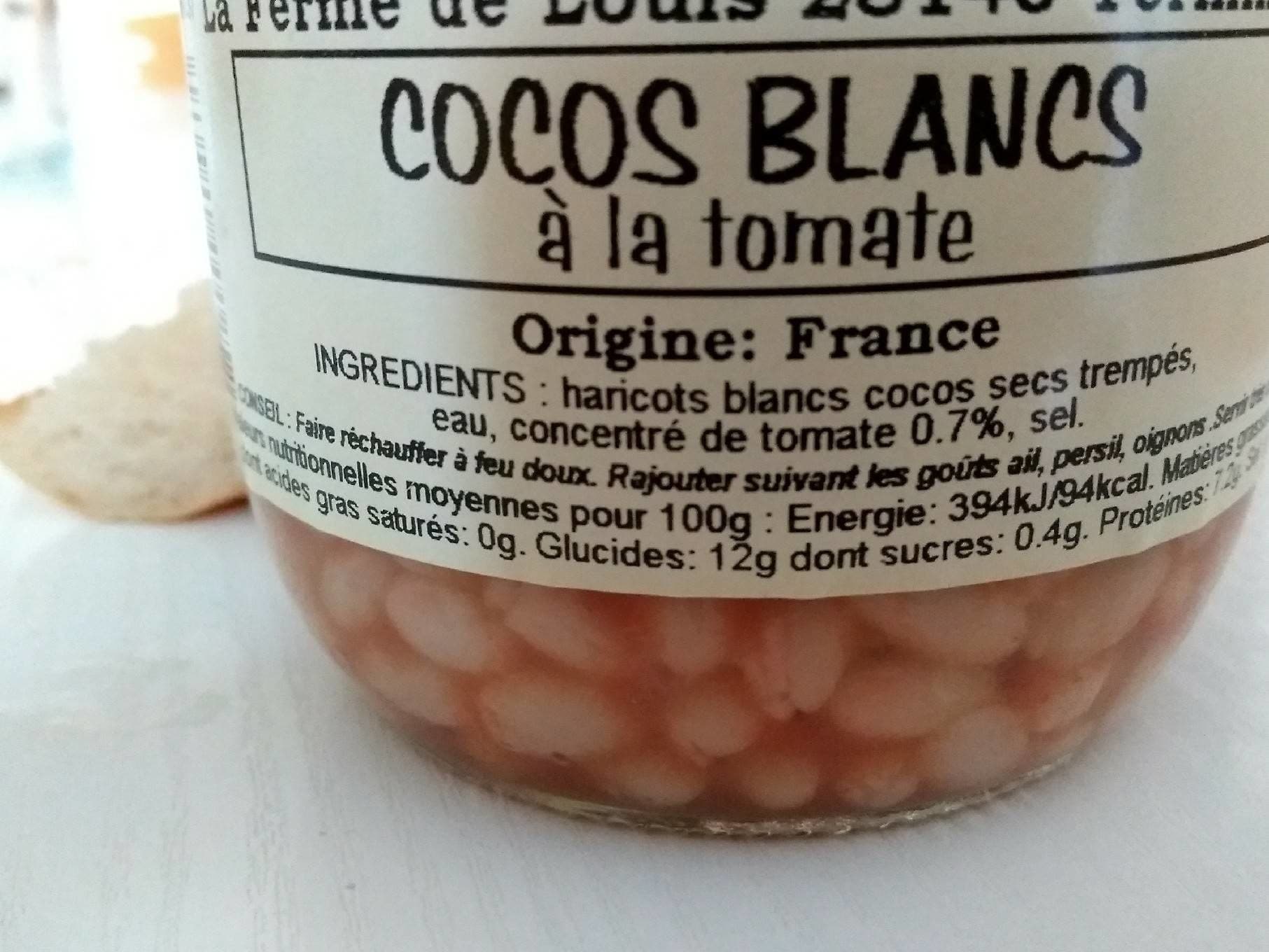 La Ferme de Louis Cocos blancs packshot