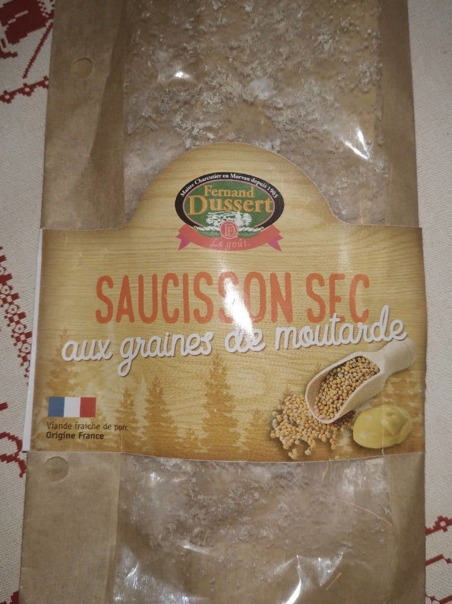 Open Food Facts Saucisson sec aux graines de moutarde 2% packshot