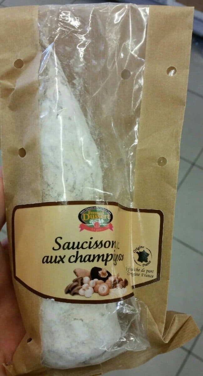 Open Food Facts Saucisson sec aux champignons packshot