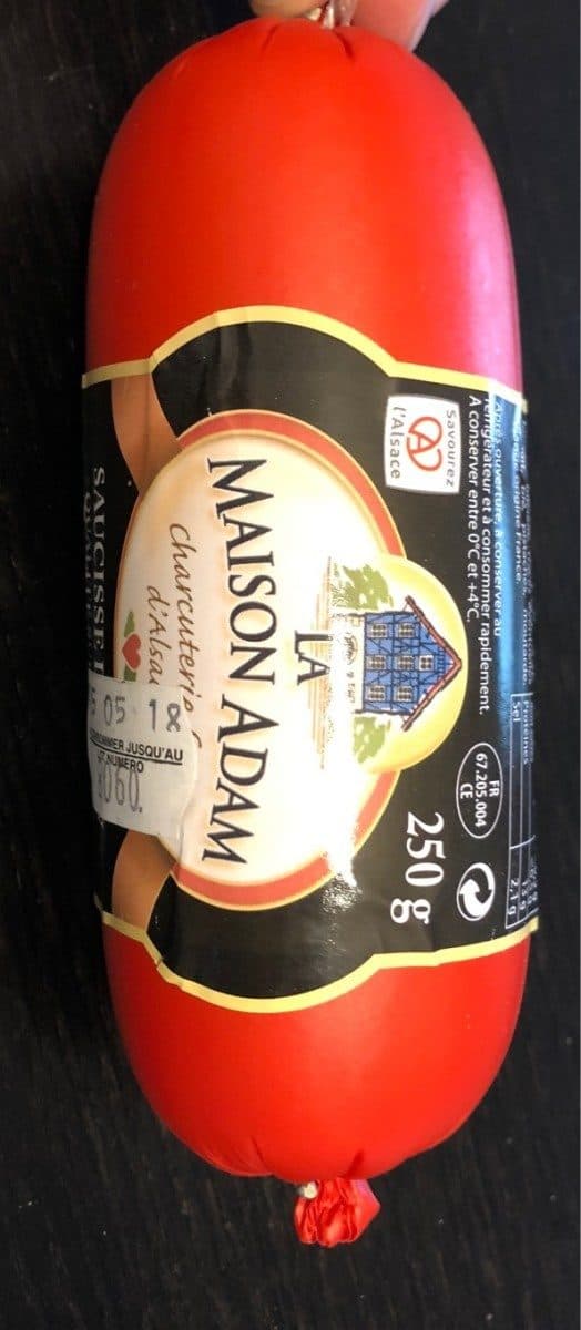 Open Food Facts Saucisse de lyon packshot