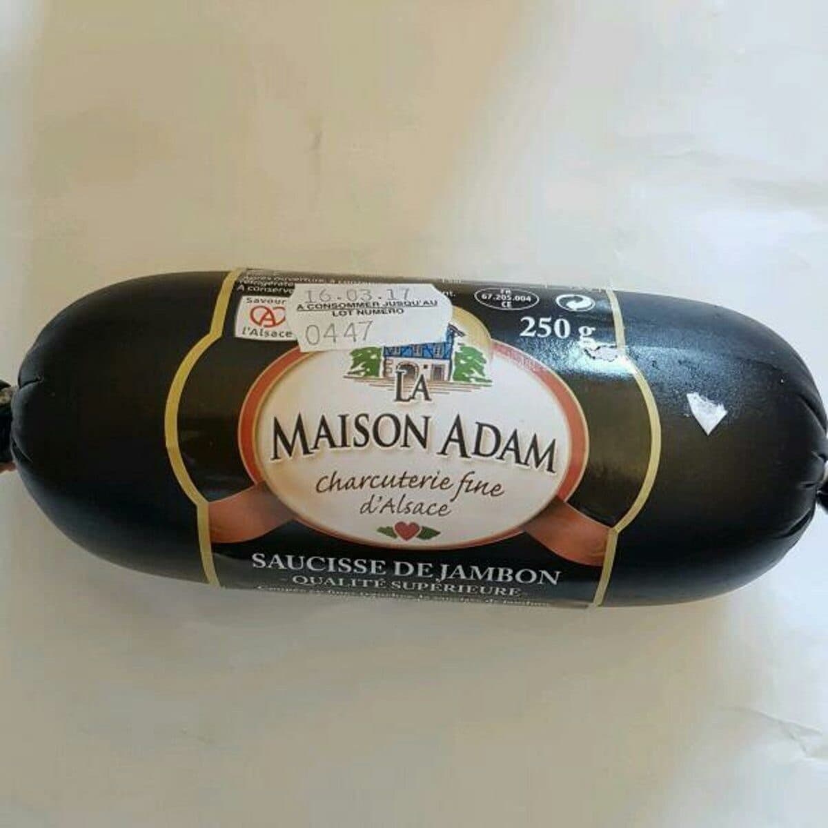 Open Food Facts Saucisse de jambon packshot