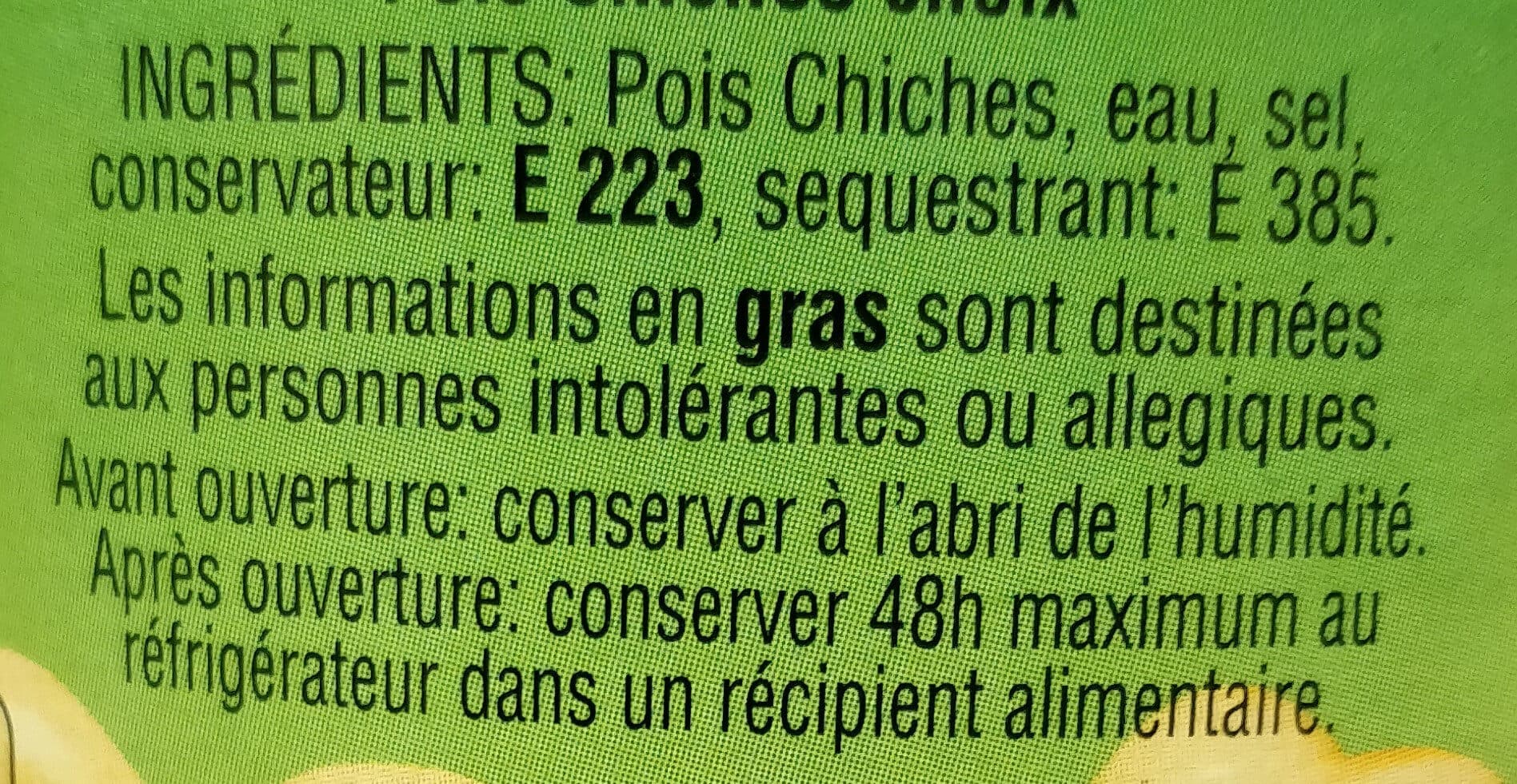 Martins Pois Chiches Choix packshot