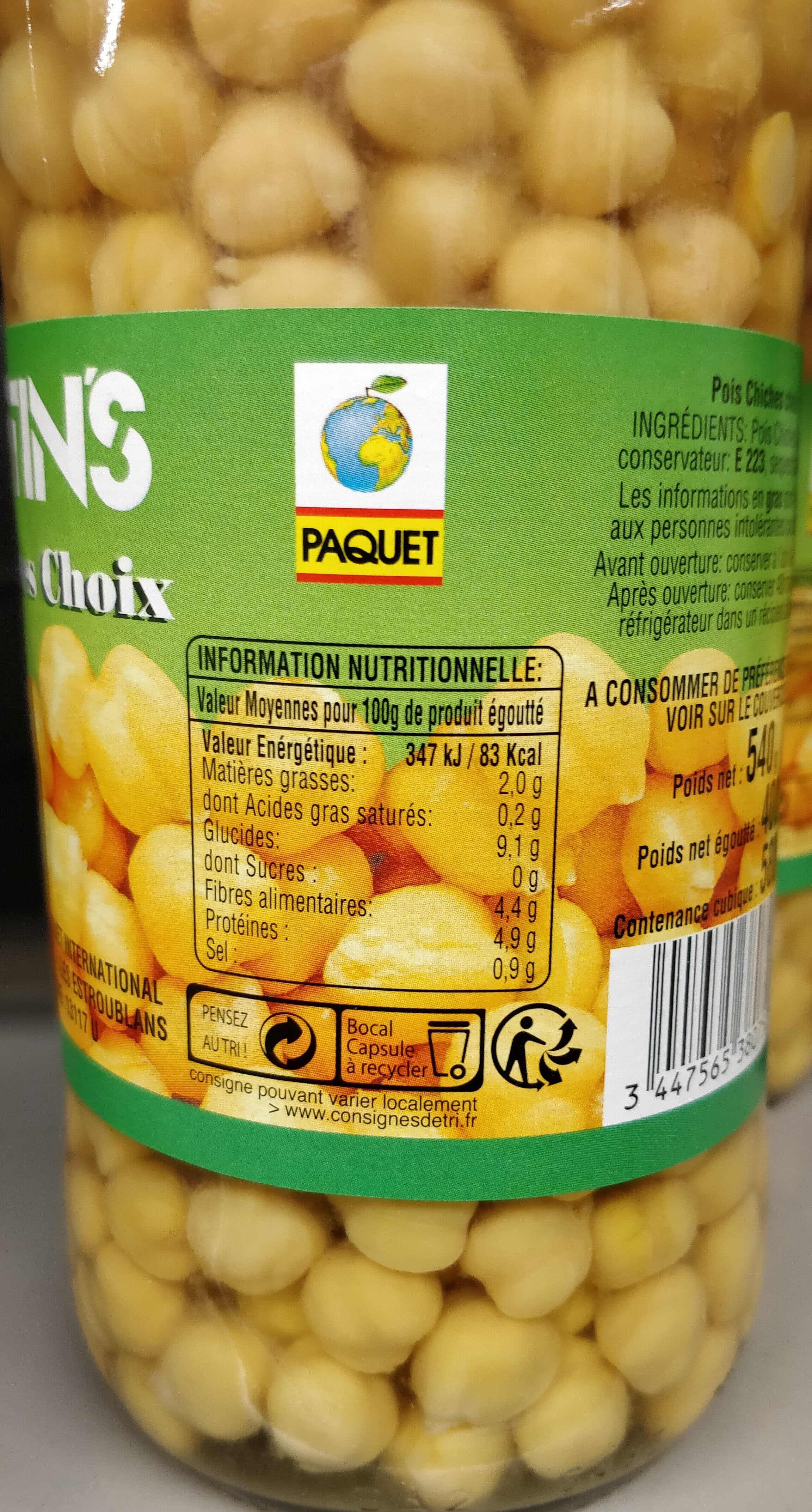 Martins Pois Chiches Choix packshot