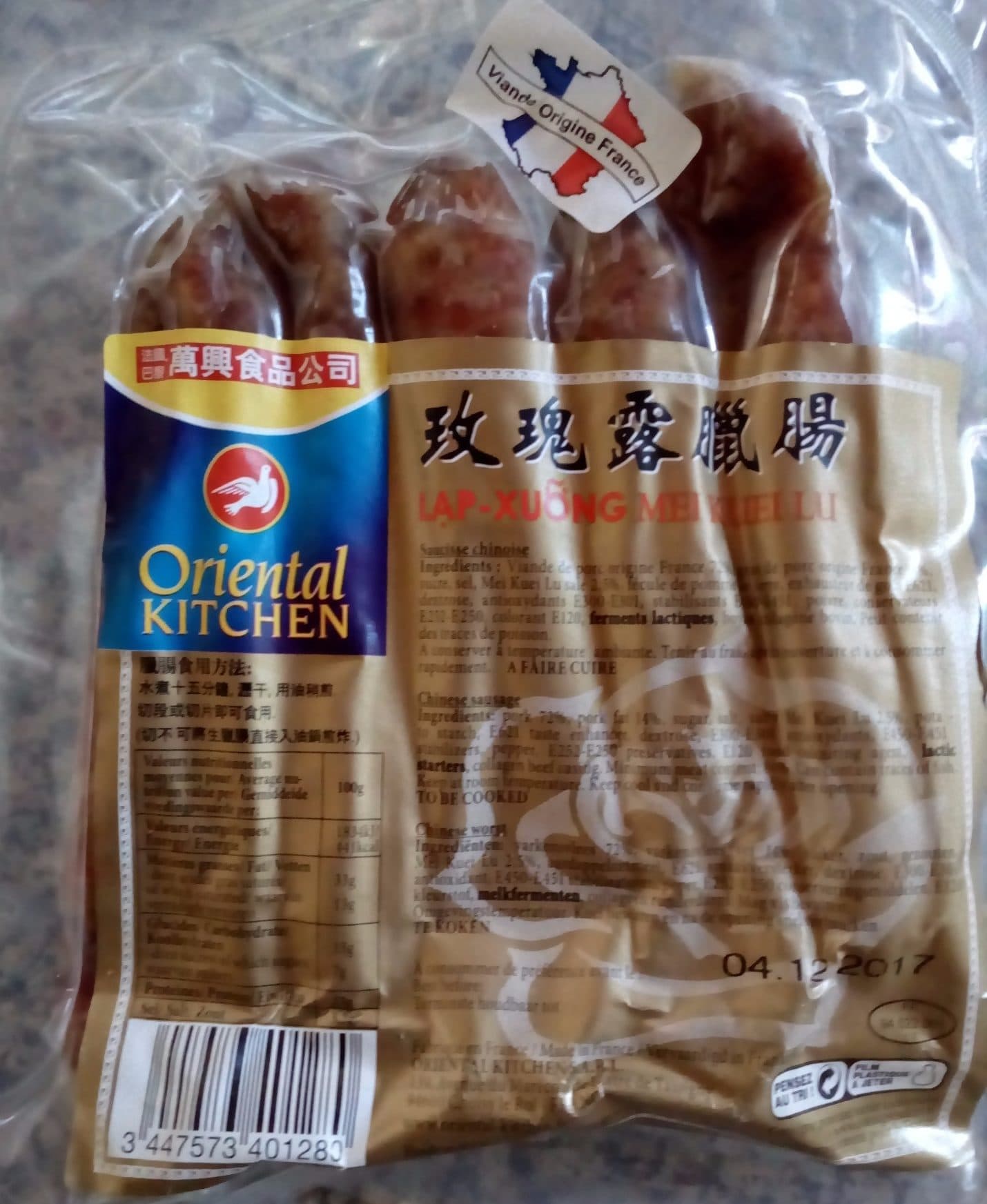 Oriental Kitchen Saucisses chinoise packshot