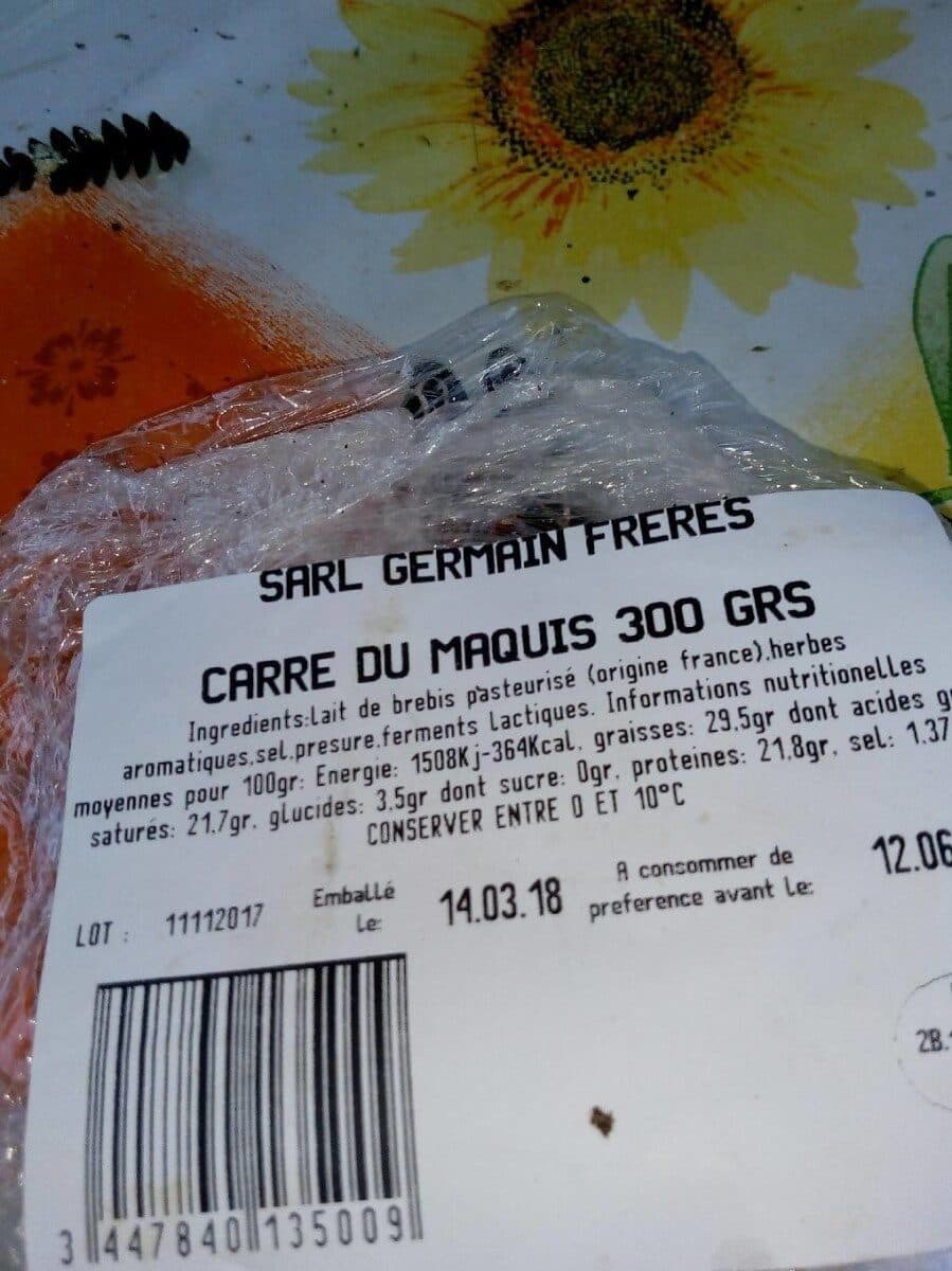 Open Food Facts Fromage Carre du maquis packshot