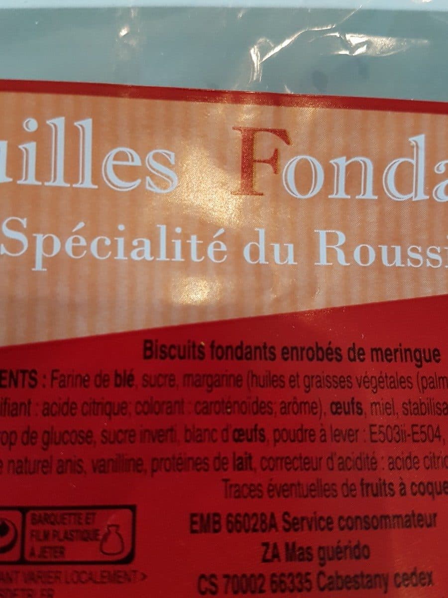 Open Food Facts Rousquilles fondantes packshot
