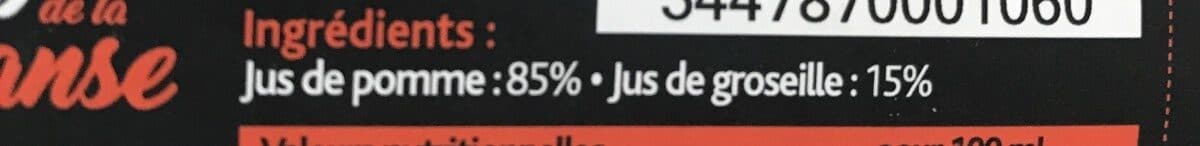 Open Food Facts Jus pomme/groseille packshot