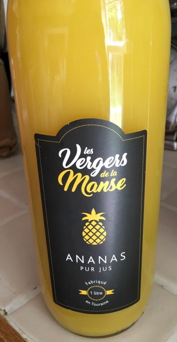 Les Vergers de la Manse Ananas pur jus packshot