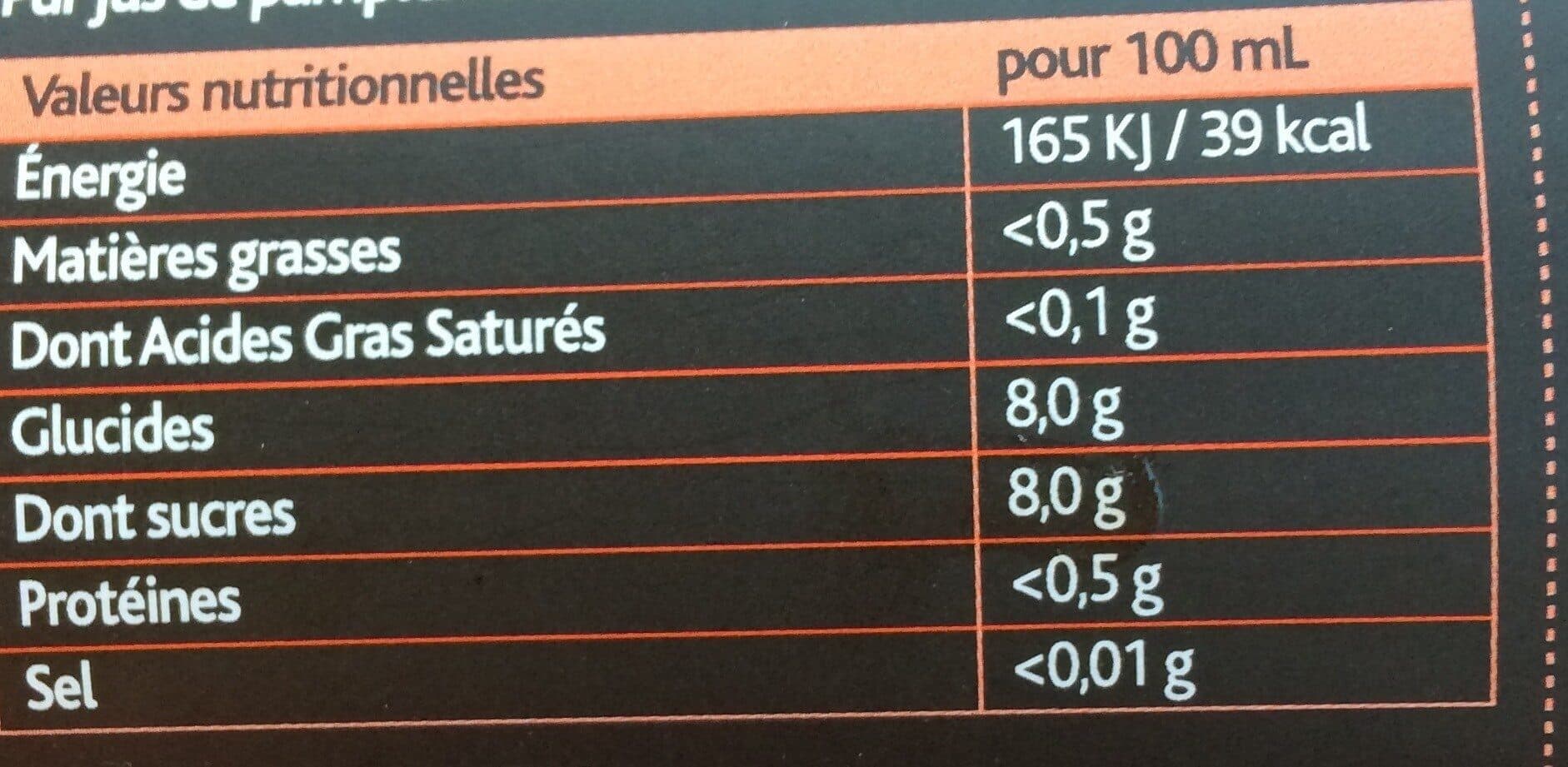Open Food Facts Pamplemousse pur jus packshot