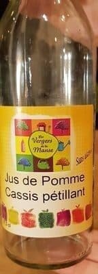 Les Vergers De La Manse Jus de pomme cassis pétillant packshot