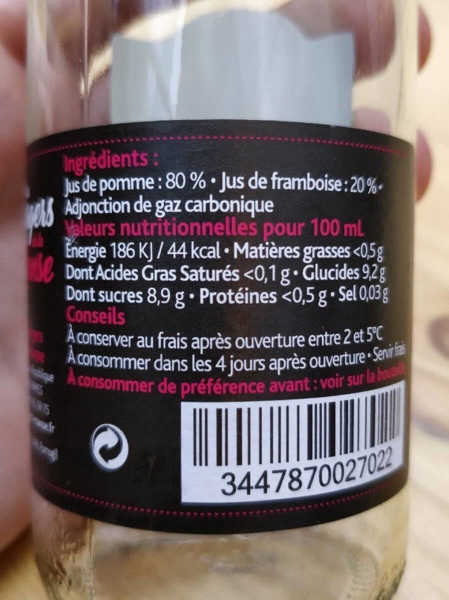 Open Food Facts Pomme Framboise Pétillant packshot