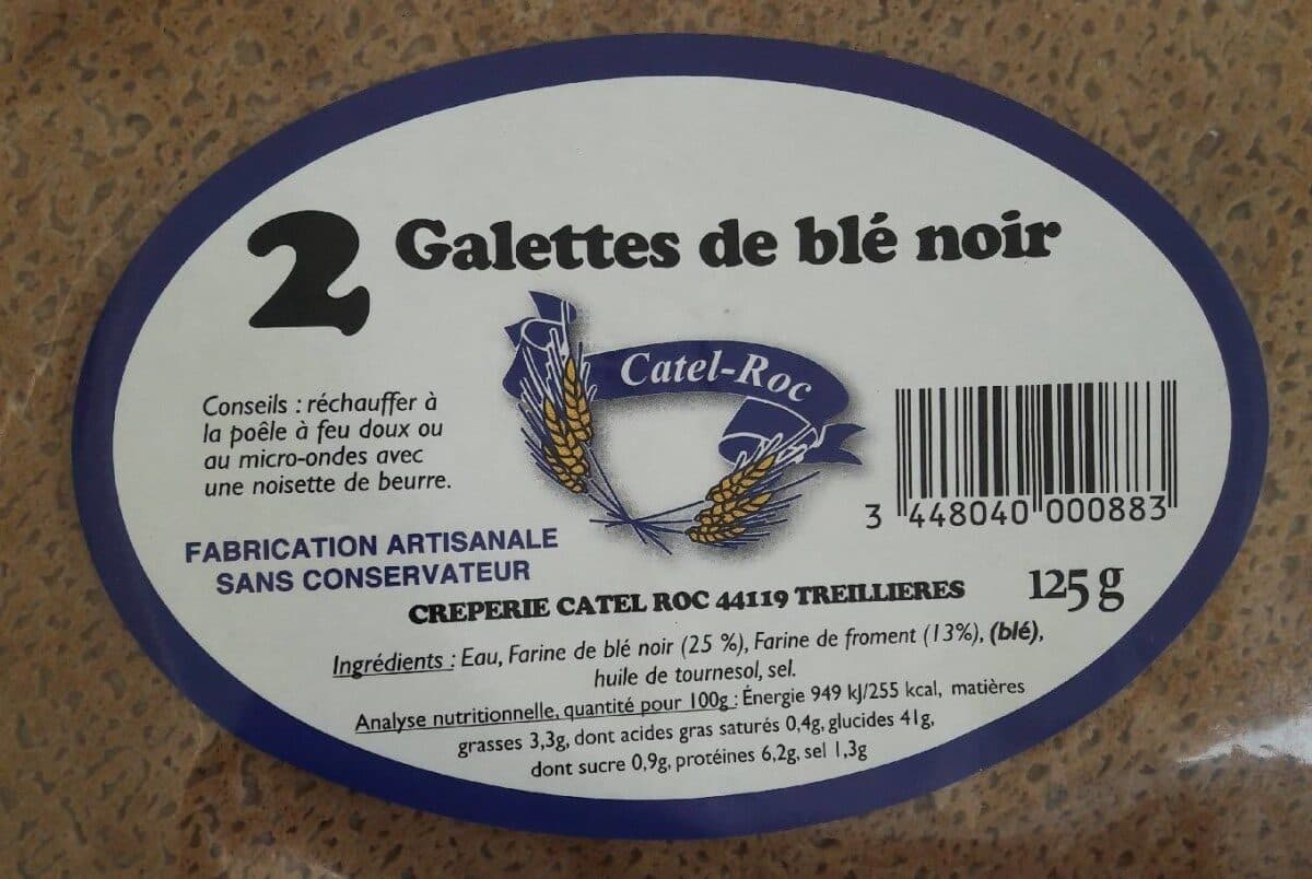 Catel-Roc Galettes de blé noir packshot