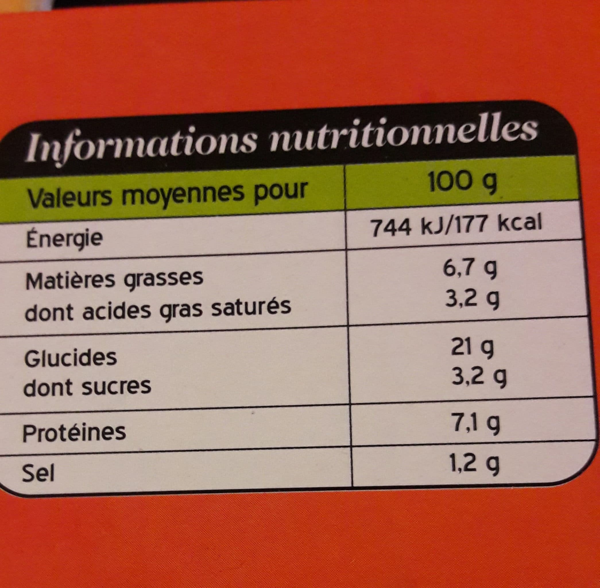 Les toques bio Galettes légumes du soleil / mozzarella packshot