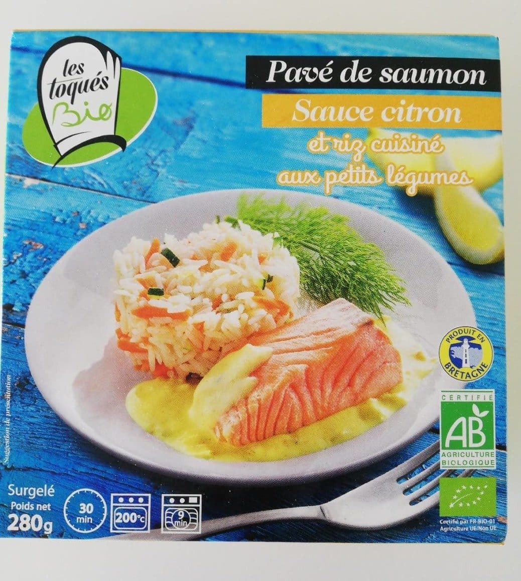 Open Food Facts Pavé de saumon sauce citron et riz cuisine aux petits légumes packshot