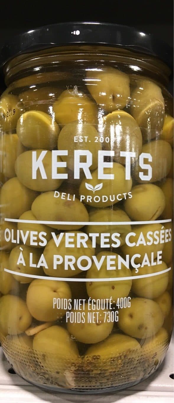 KERETS Olives vertes cassées a la provencale packshot
