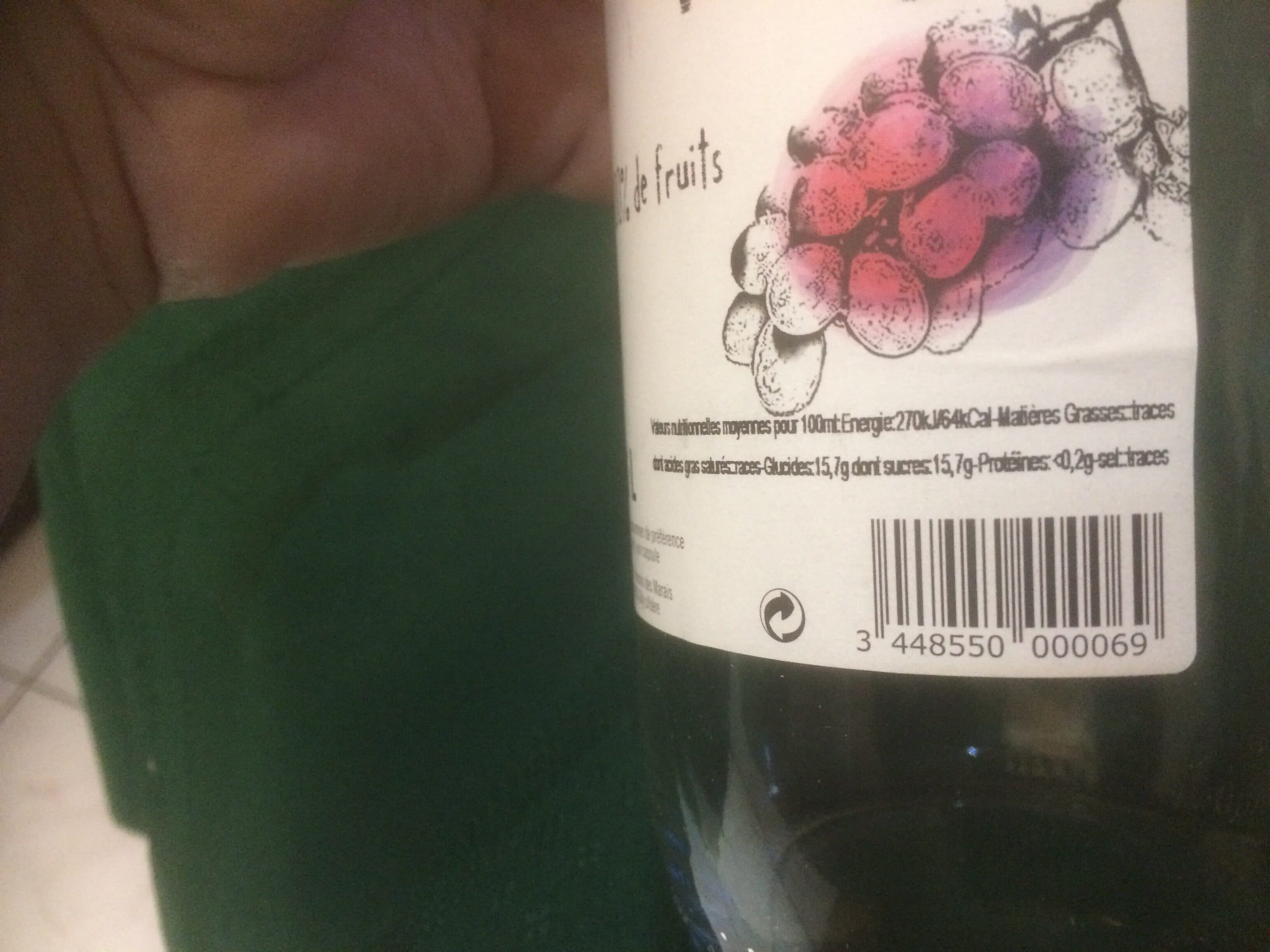 La Source Du Verger Pur jus de raisin rouge packshot