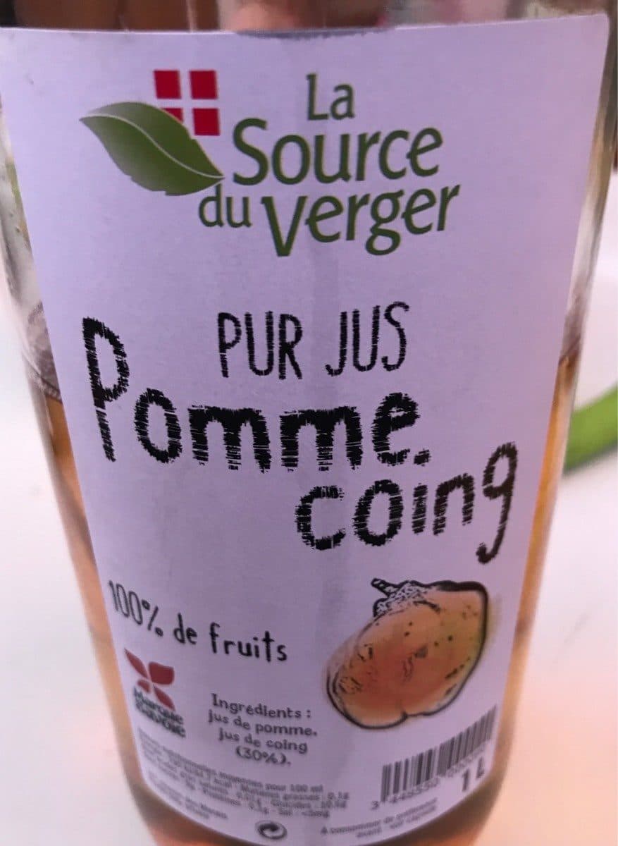 La source du verger Pomme coing packshot