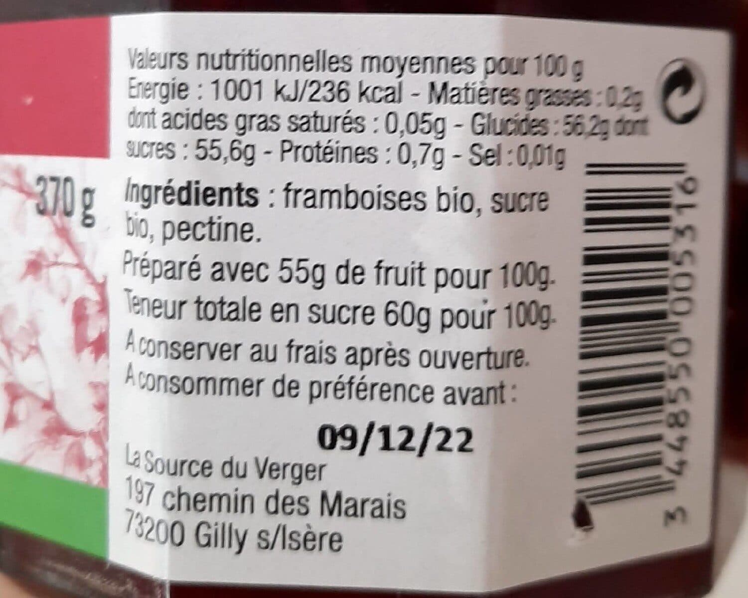 Tante Léa Confiture Framboise packshot