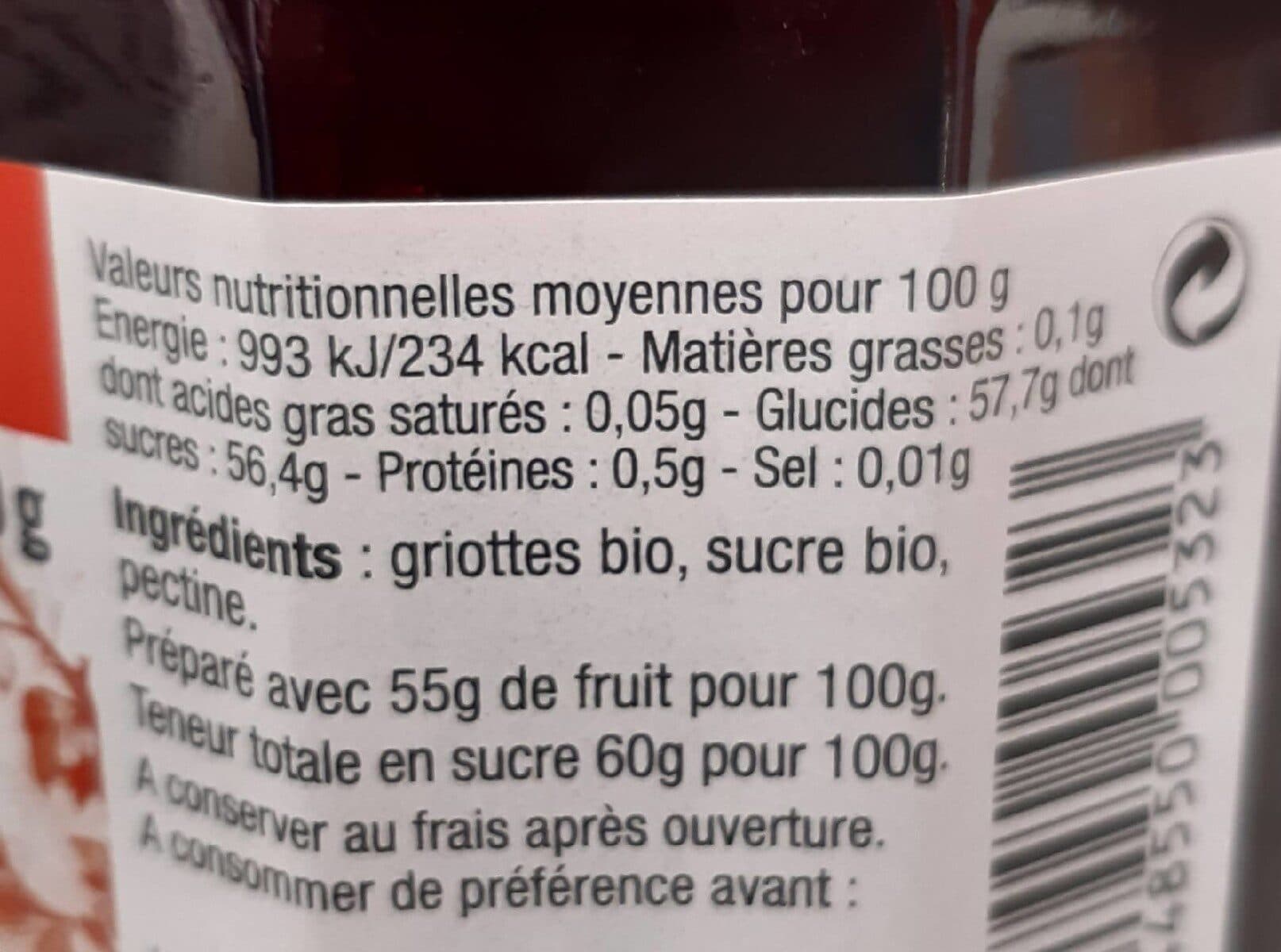 Tante Léa Confiture griotte packshot
