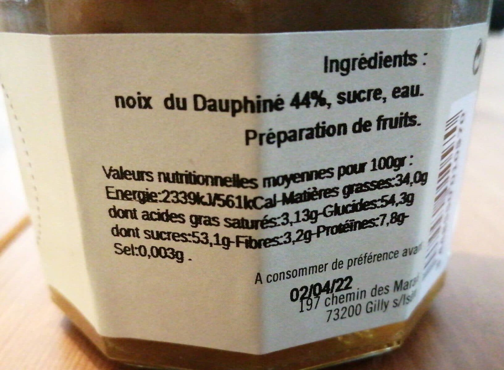 Le savoyard gourmand Douceur de noix du Dauphiné packshot