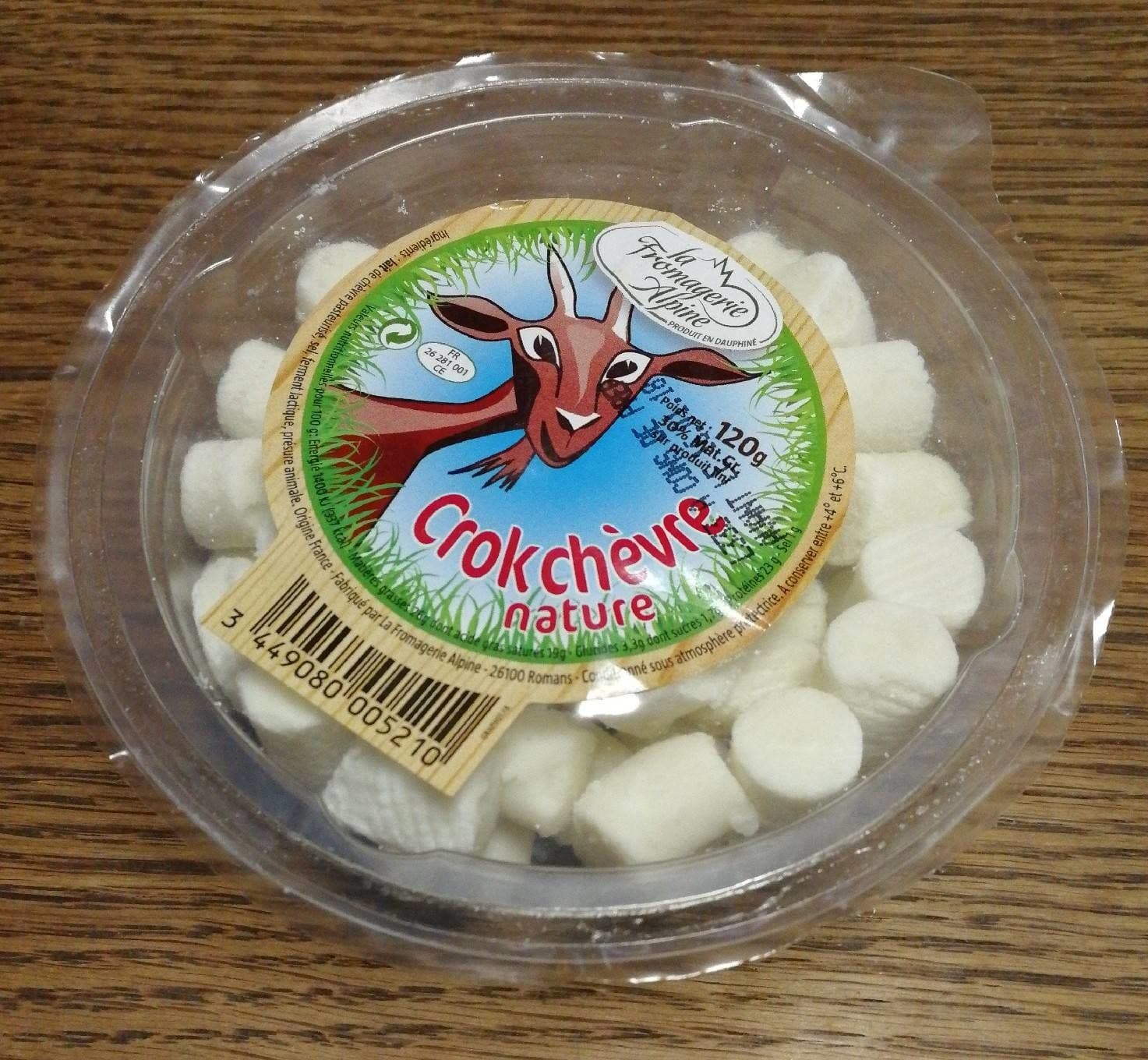 La Fromagerie Alpine Crokchèvre nature packshot