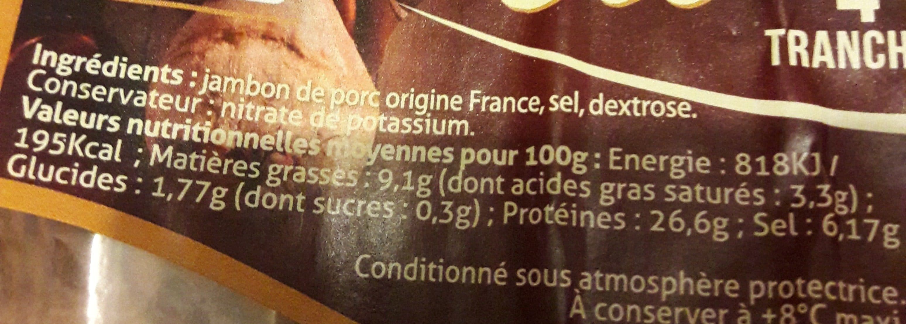 Le saloir du perigord Jambon sec packshot