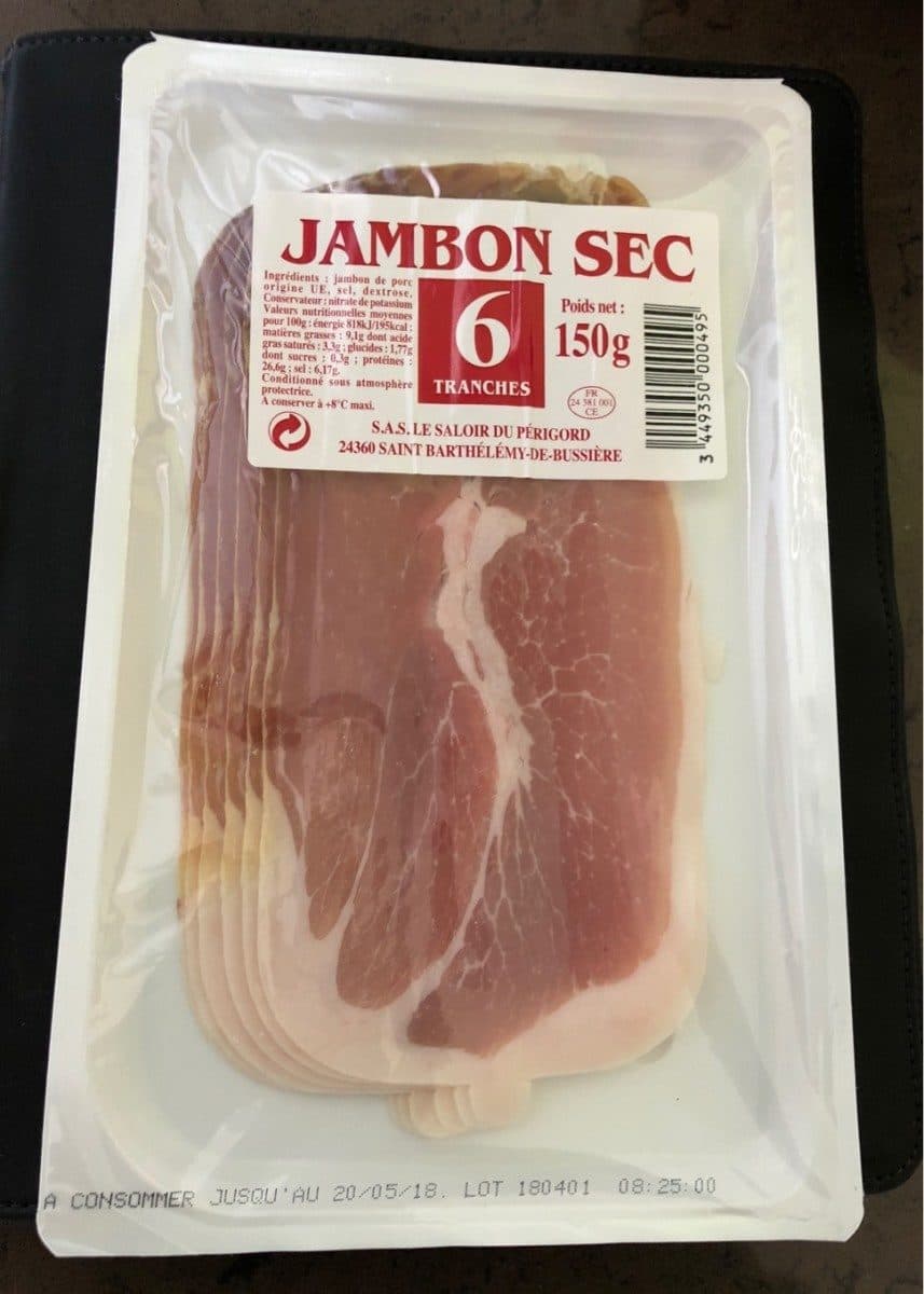 Le saloir du perigord Jambon sec packshot