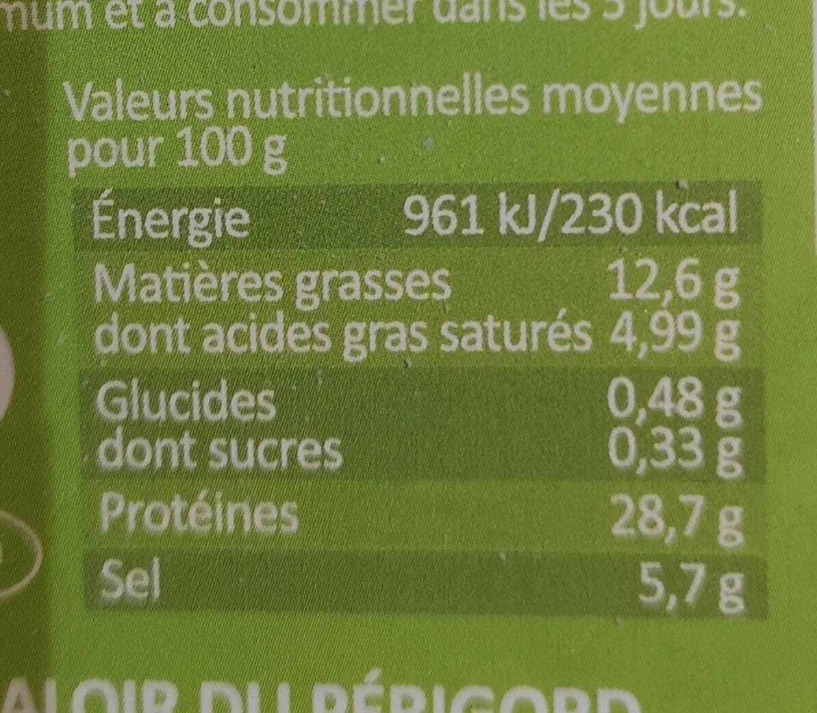 le saloir du Perigord Pétales De Jambon Sec packshot