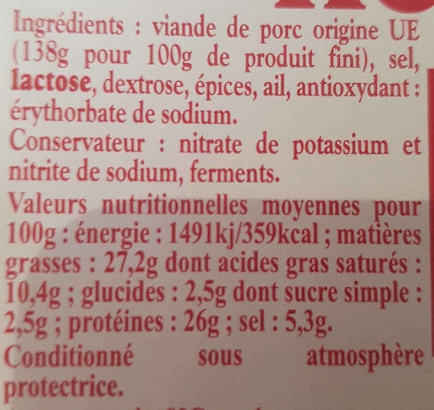 Le saloir du Périgord Rosette packshot