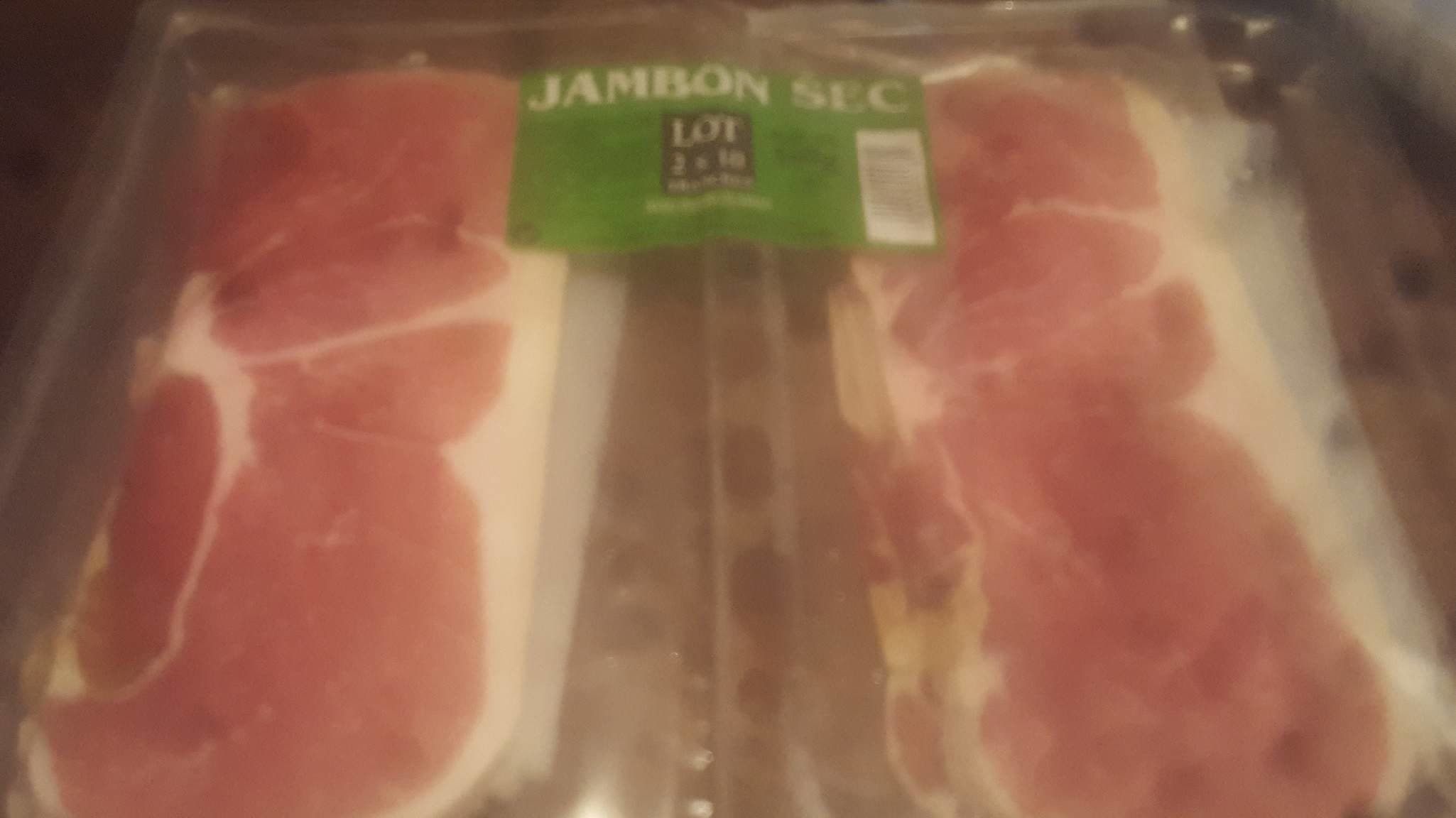Open Food Facts Jambon Sec 2 x 10 Tranches packshot