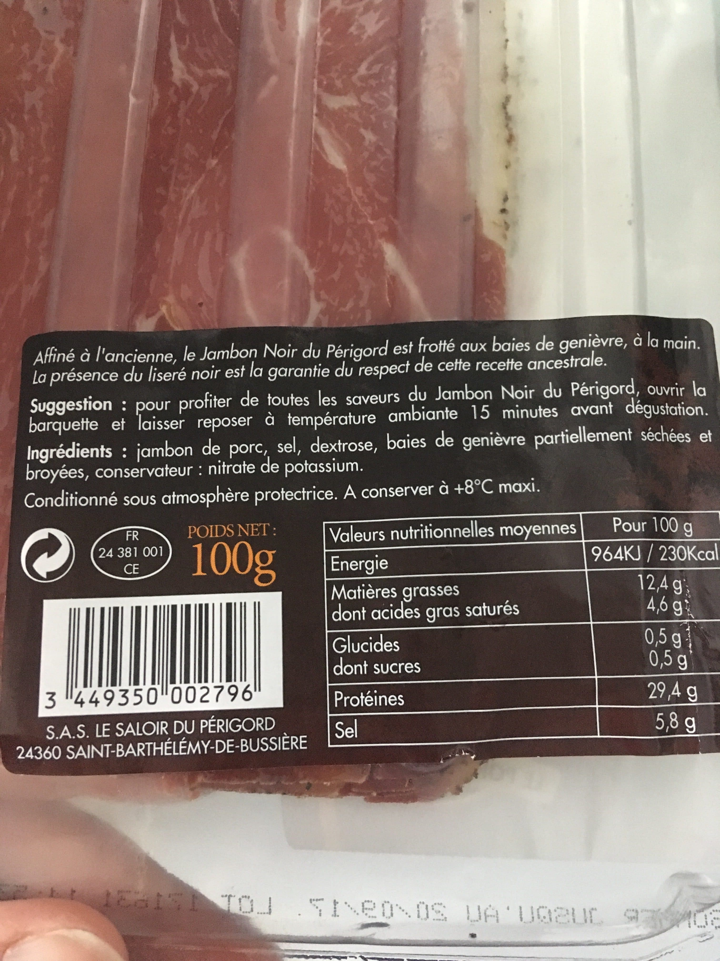 Spécialtés Francaises Jambon du Périgord packshot