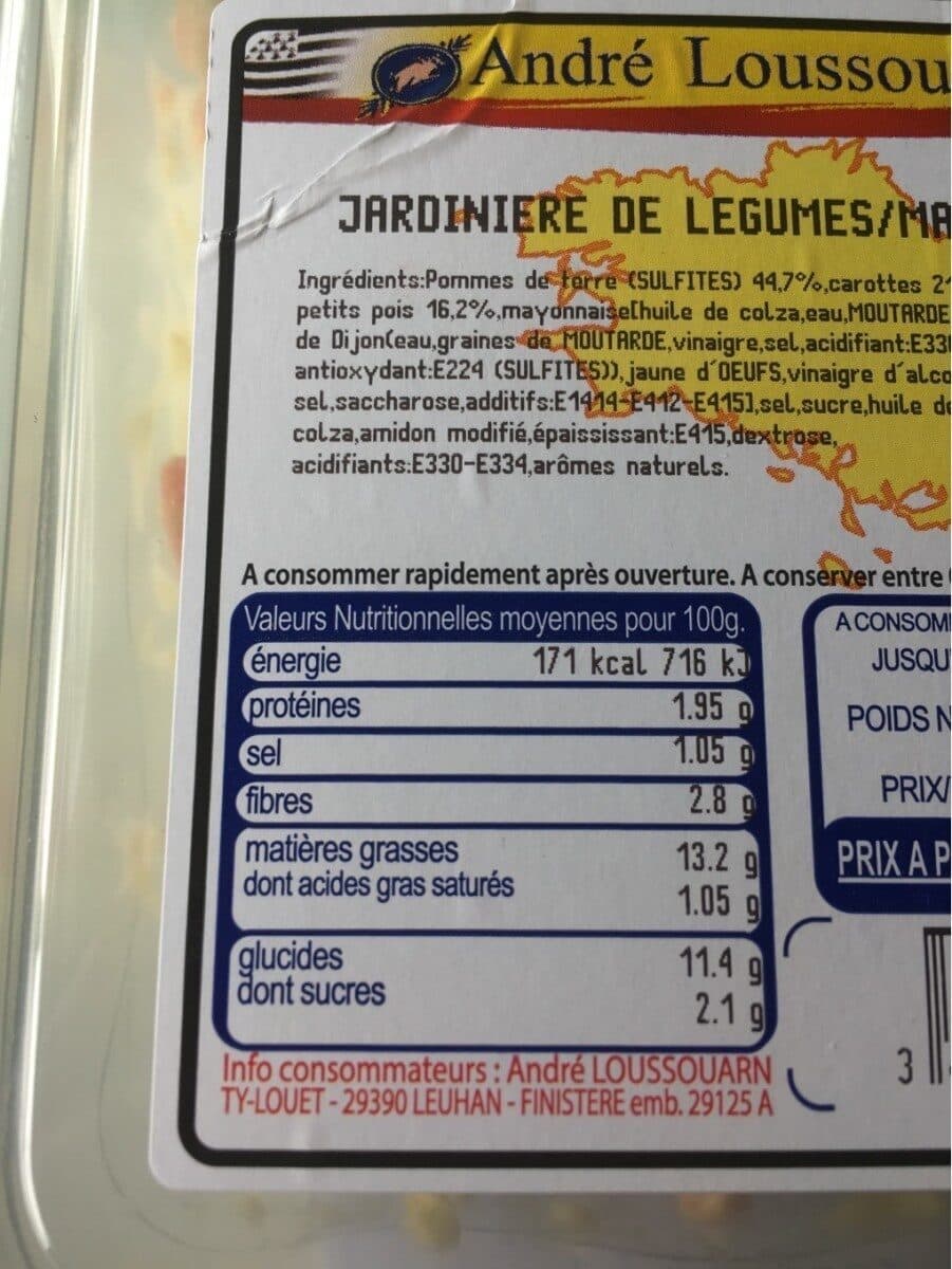 André Loussouarn Macedoine De Legumes 250G packshot