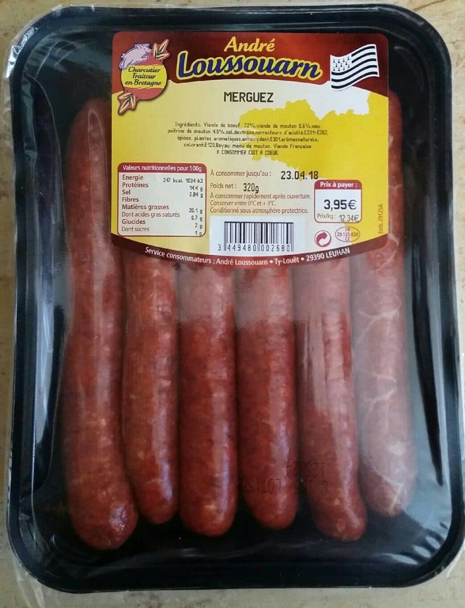 André Loussouarn 6 Merguez LS 320G packshot