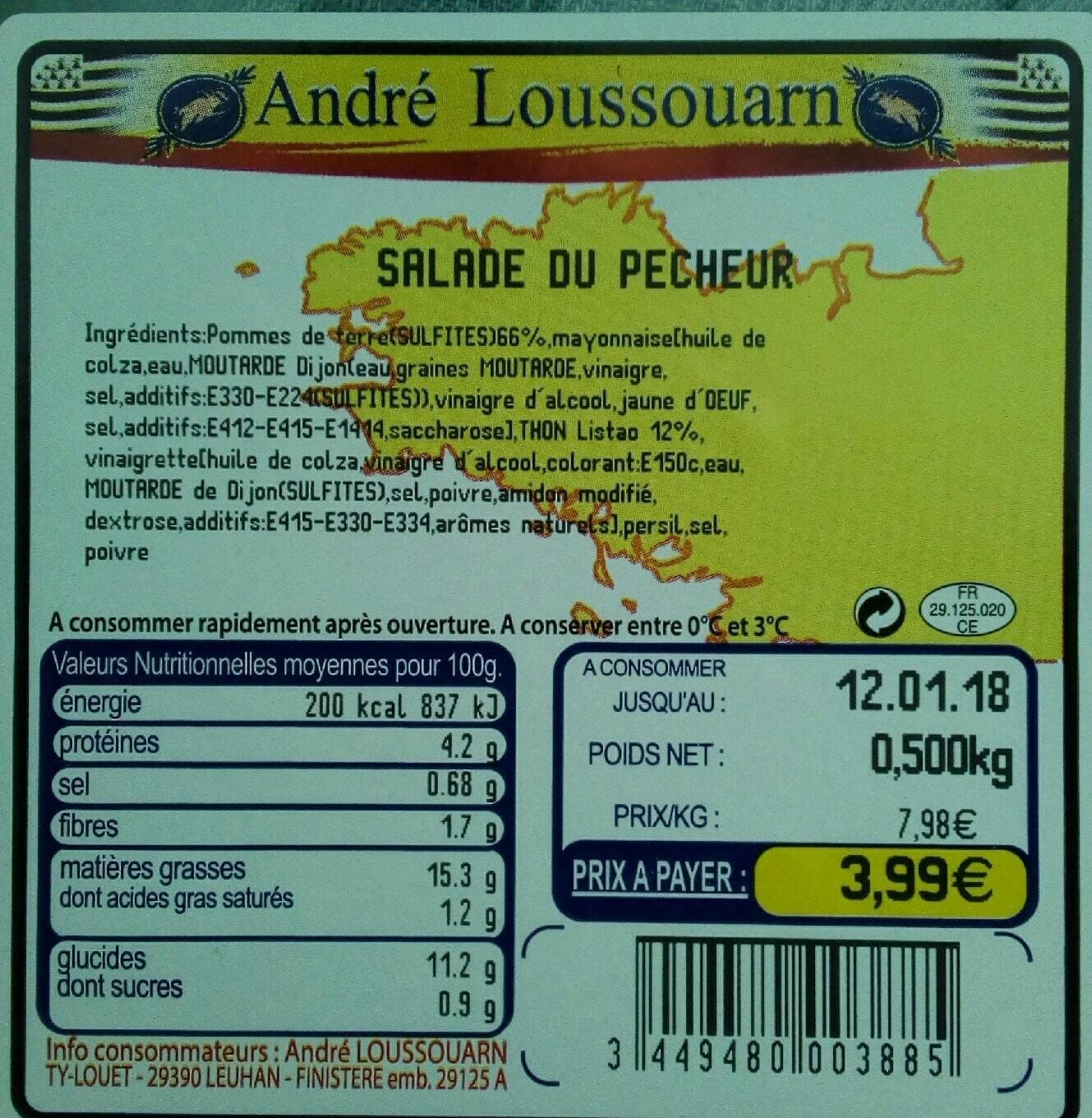 André Loussouarn Salade du pecheur packshot