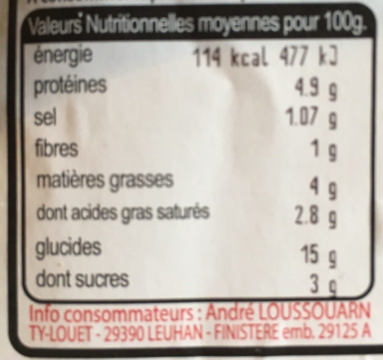 André Loussouarn Coquilles saint Jacques a la Bretonn packshot