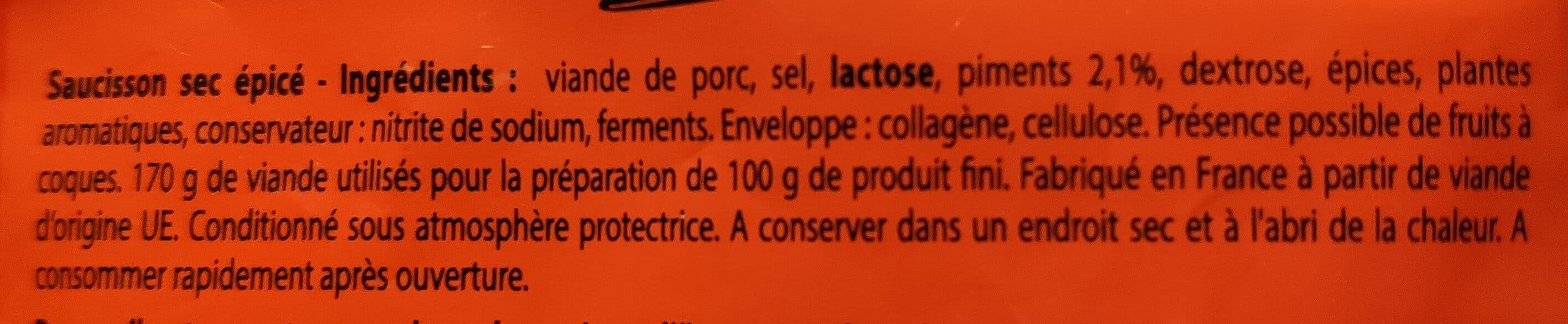 Pocket Sticks Saucisson sec épicé packshot