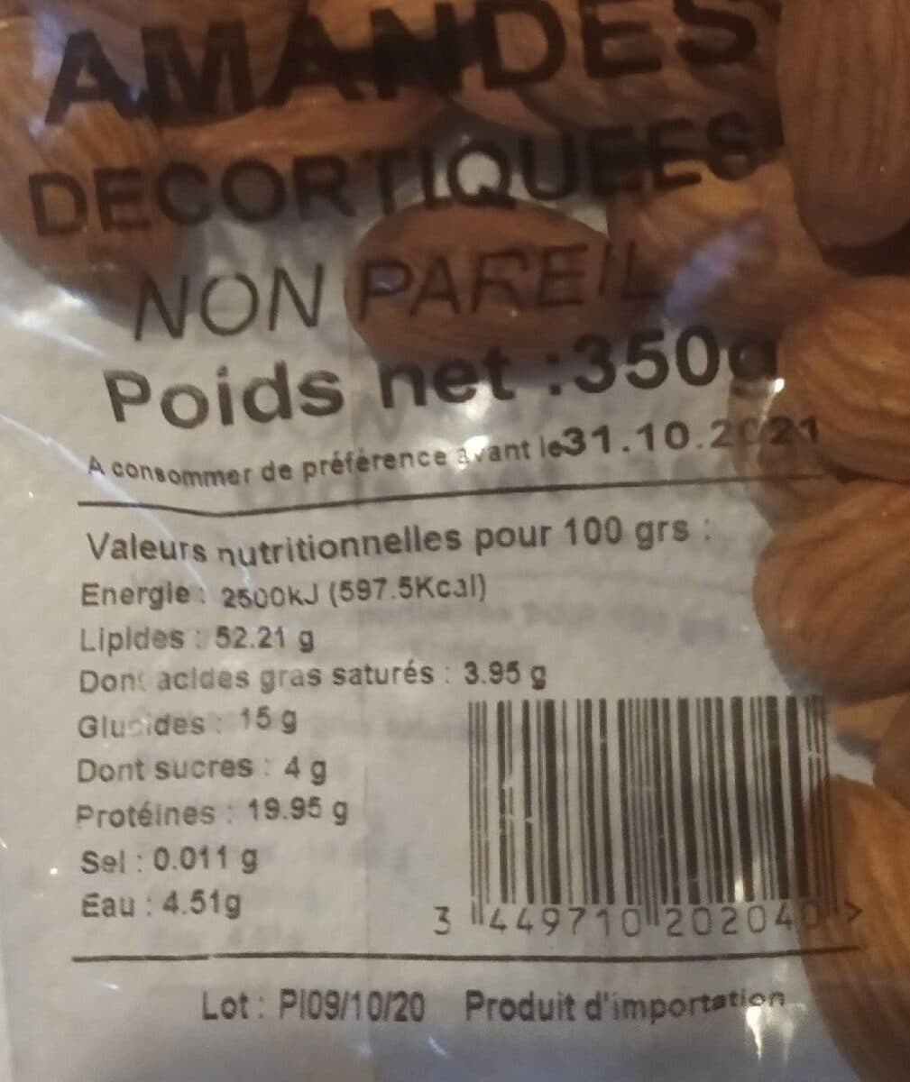 Olympfruits Amandes décortiquées packshot