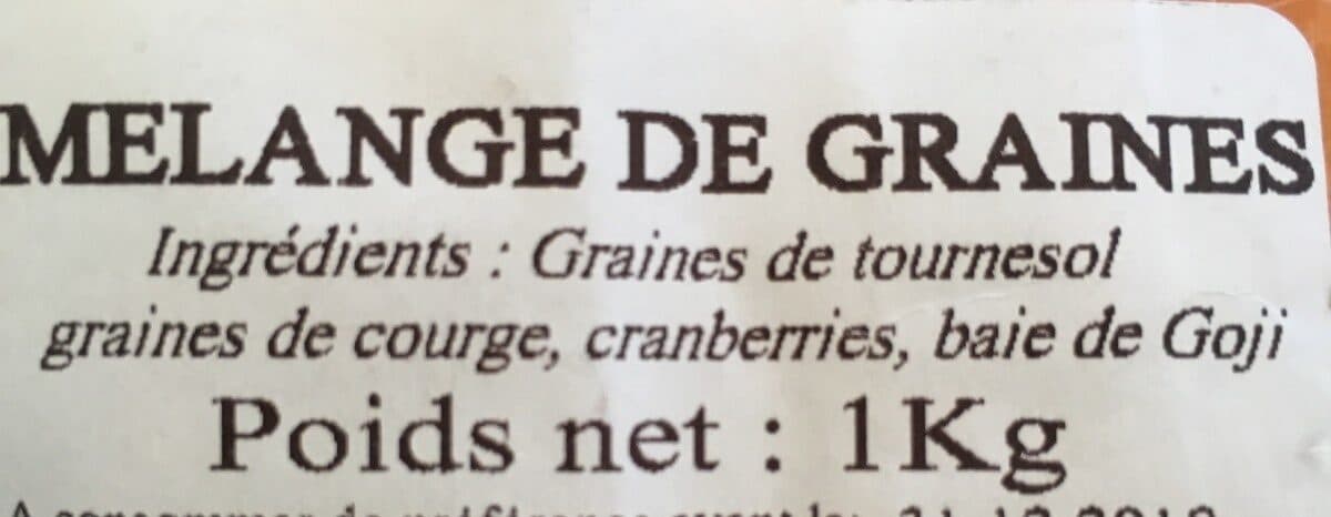 Open Food Facts Melange de graines packshot