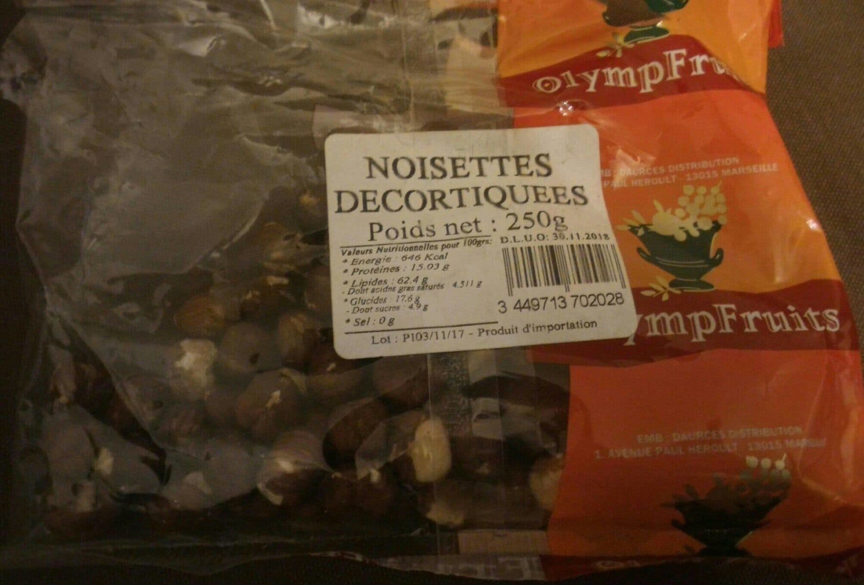Open Food Facts Noisettes décortiquées packshot