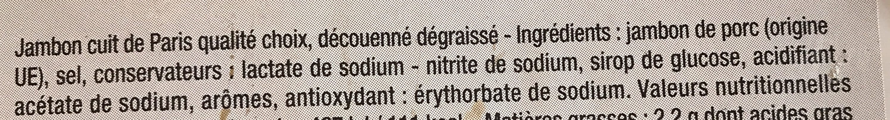 Aoste Professionnel Jambon cuit de paris packshot