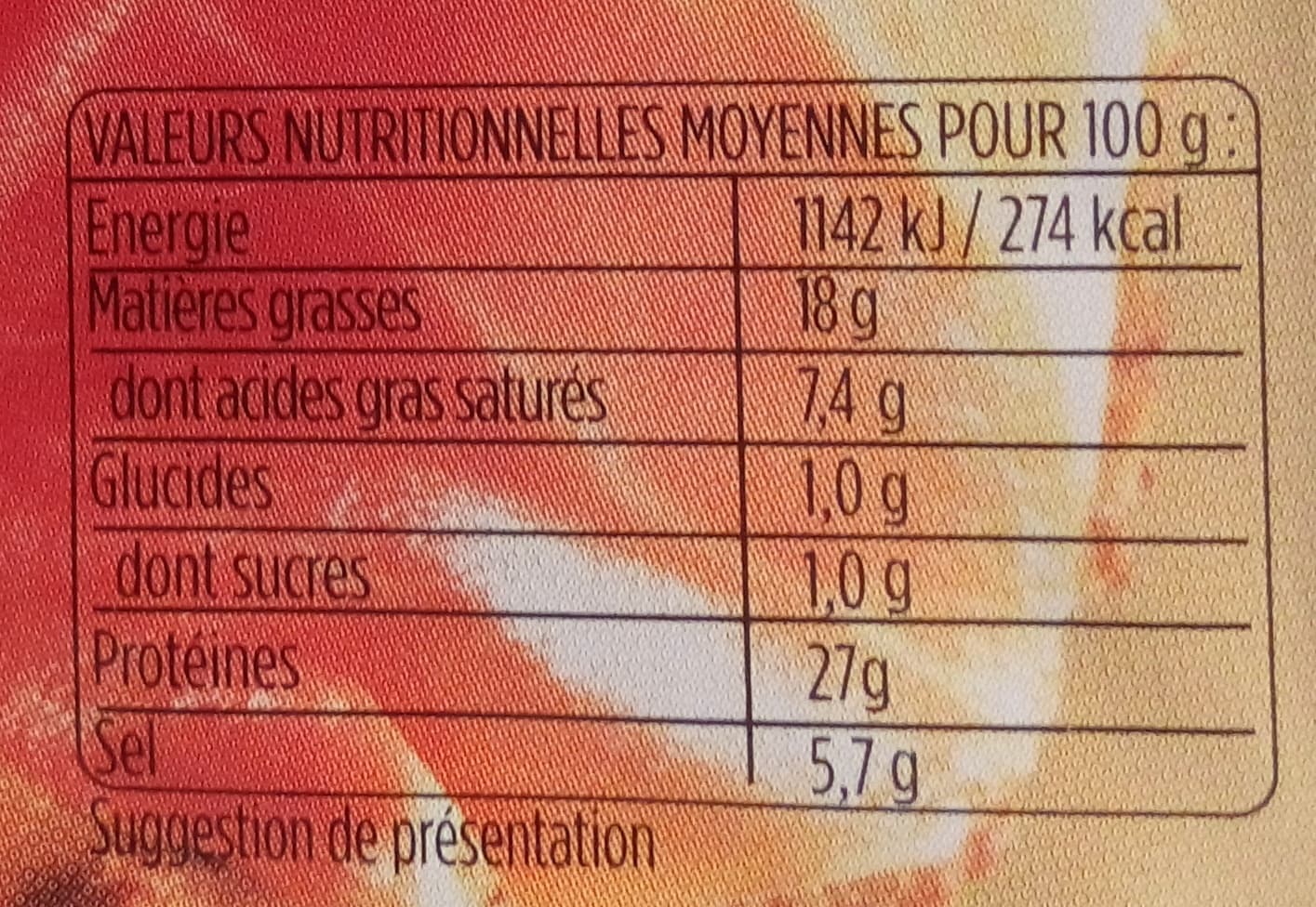 Aoste Quart de Jambon packshot