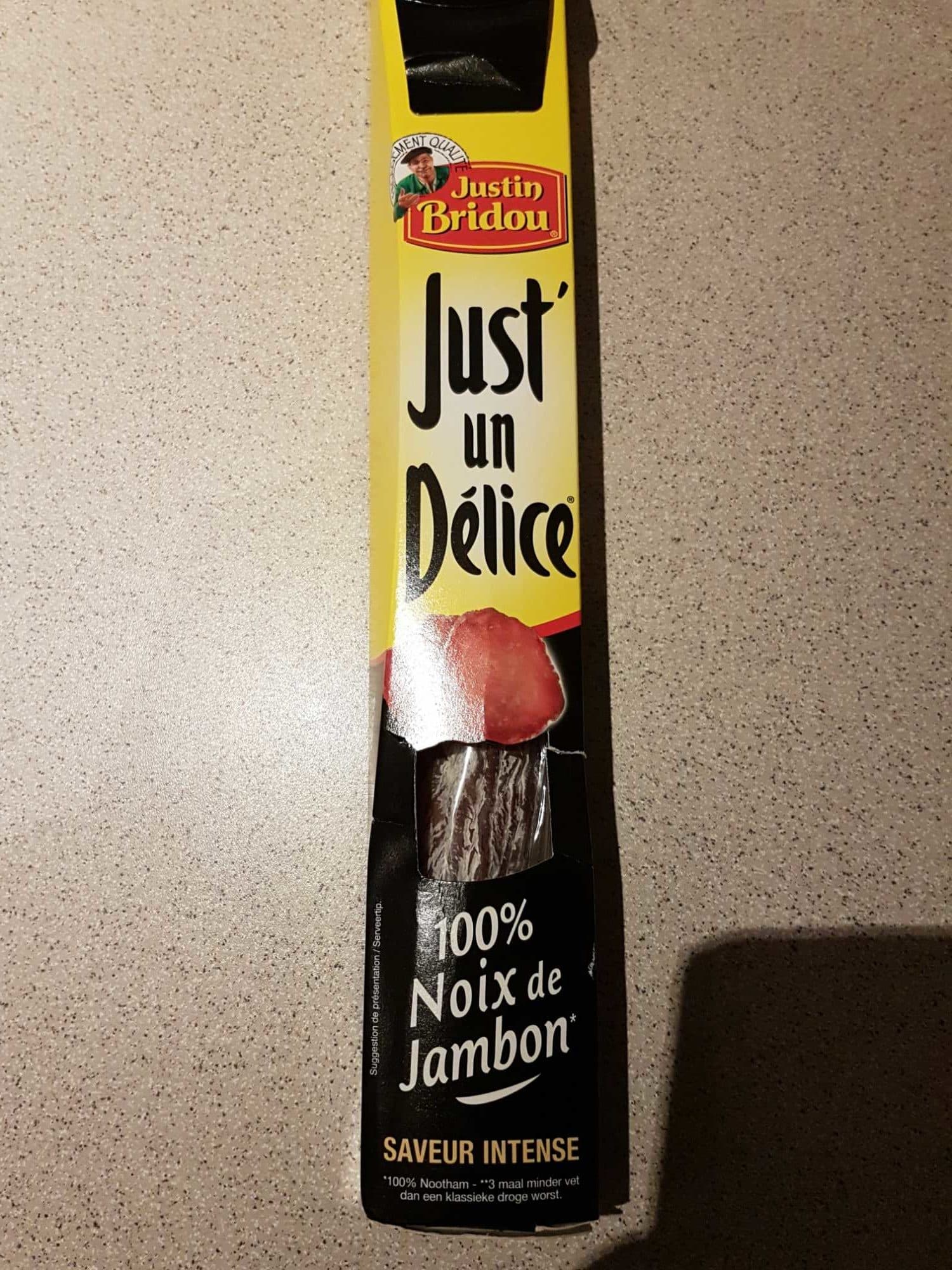 Justin Bridou Just' un délice packshot