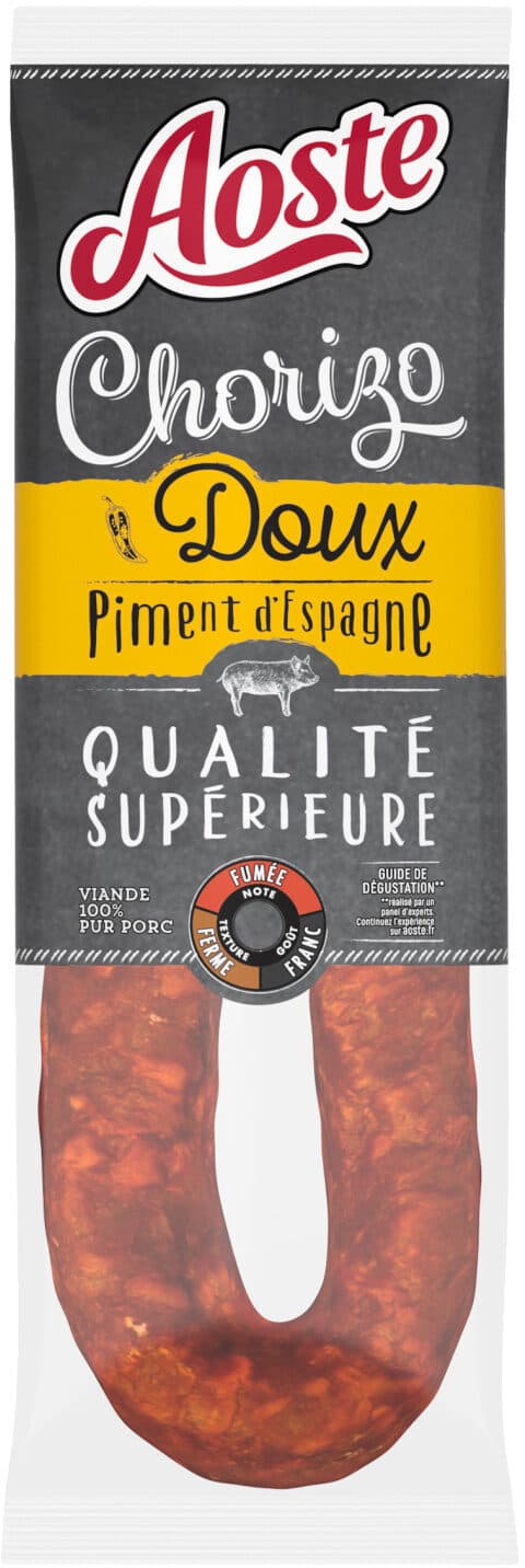 Aoste Chorizo Doux piment d'Espagne - Aoste packshot