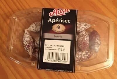 Aoste Minis saucissons nature APERISEC packshot
