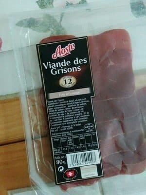 Aoste Viande des grisons packshot