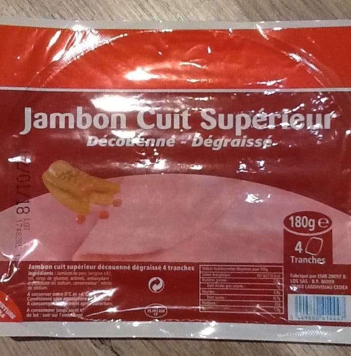 Emb Jambon Cuit Superieur packshot