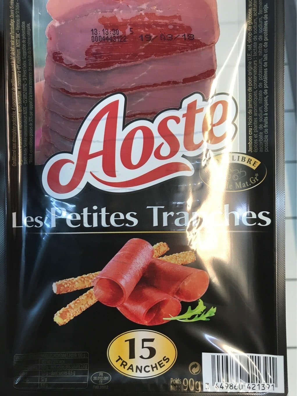 Aoste Petites tranches packshot