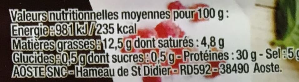 Aoste Pépites Aoste packshot