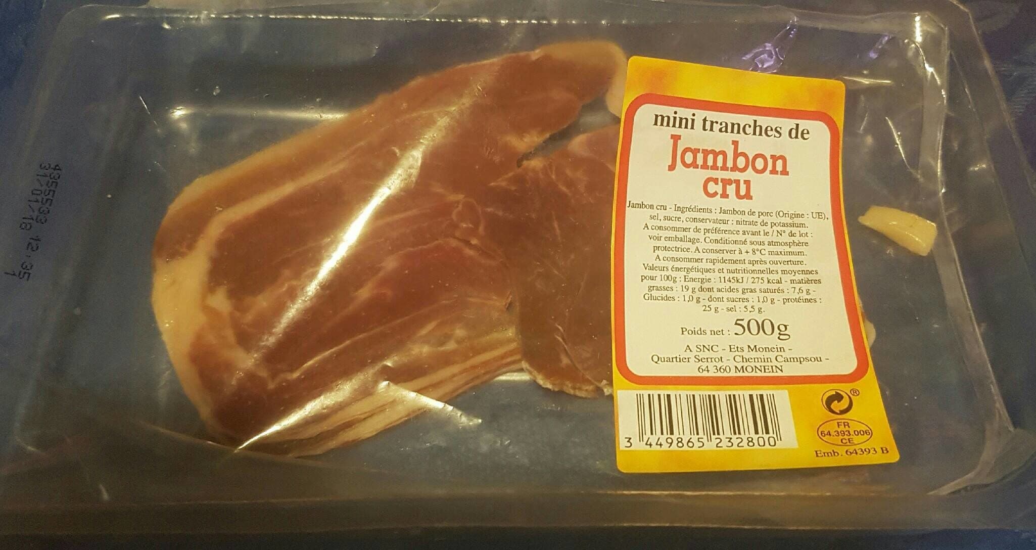 Sans Marque Jambon cru packshot
